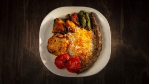 1/2 CORNISH HEN & BEEF KABOB 1/2 Cornish Hen & Beef Kabob